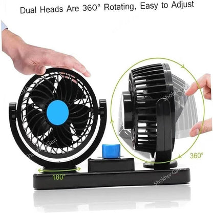 Electric Car Cooling Fan- 12V Electric Dashboard Fan for Cars image 3