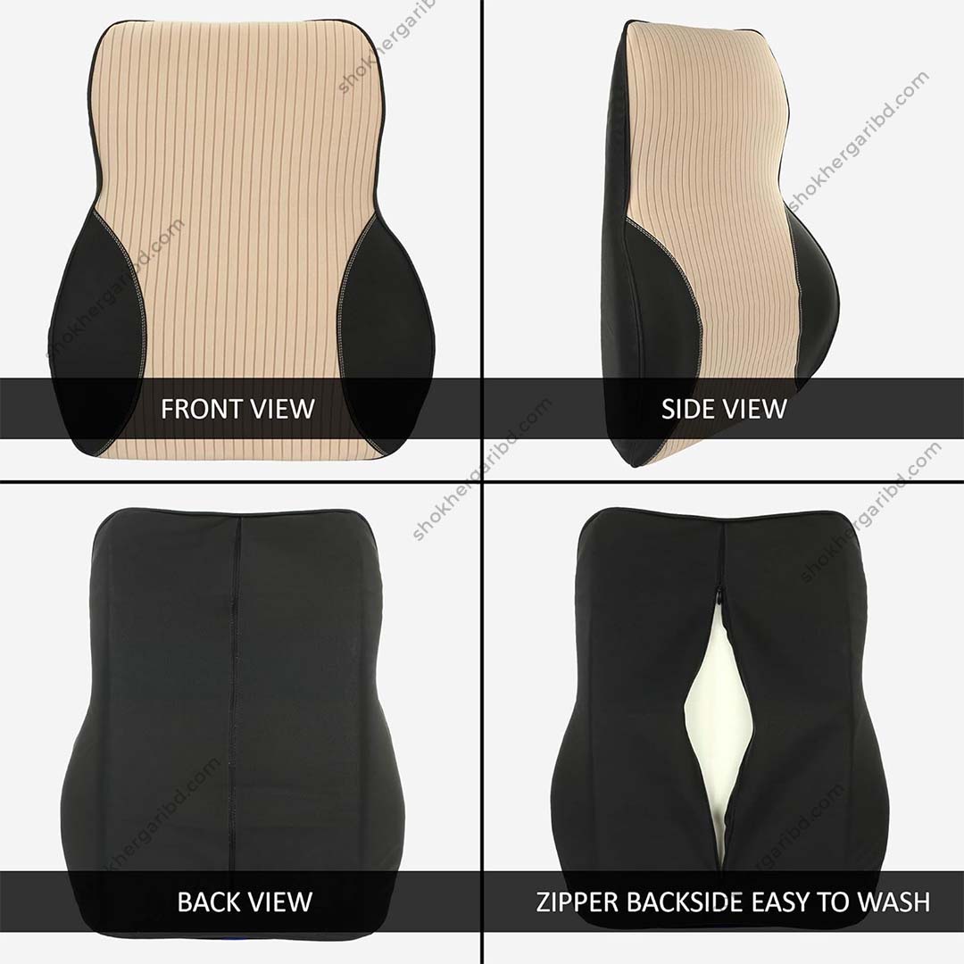 Car Premium Liner Design Back Pillow Lumber Support image 9