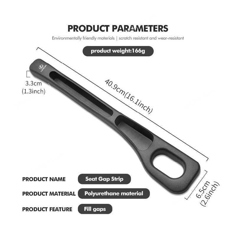 2pcs Strips Plastic Foam Car Seat Gap Filler image 3