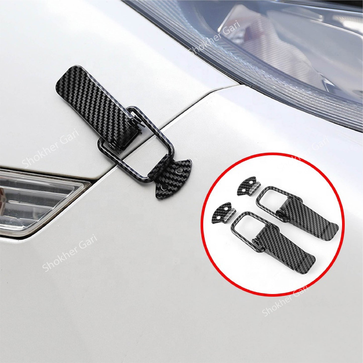 TRD Quick-Release Security Hook Clips-TRD Bumper Lock Kit for Unmatched Security- 2pieces set image 5