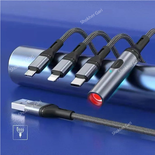 Portable 4 in 1 USB Multi Charging phone Cable image 0