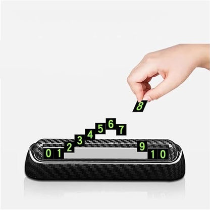 Car Carbon Parking Number Plate image 3