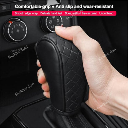 Car Gear Shift Handle Cover - Comfortable Gear Shifter Cover image 3