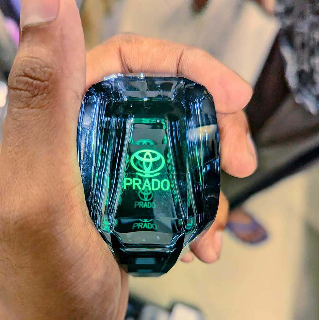 M/Y 7 Colour Crystal Gear Knob for Many Brands - Prado image