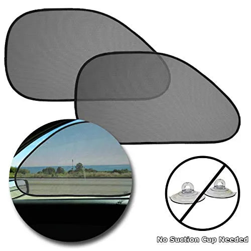 Sun Shades for Maximum Solar Safety-2pcs Black Car Side Window Sun Visors for Anti UV image 0