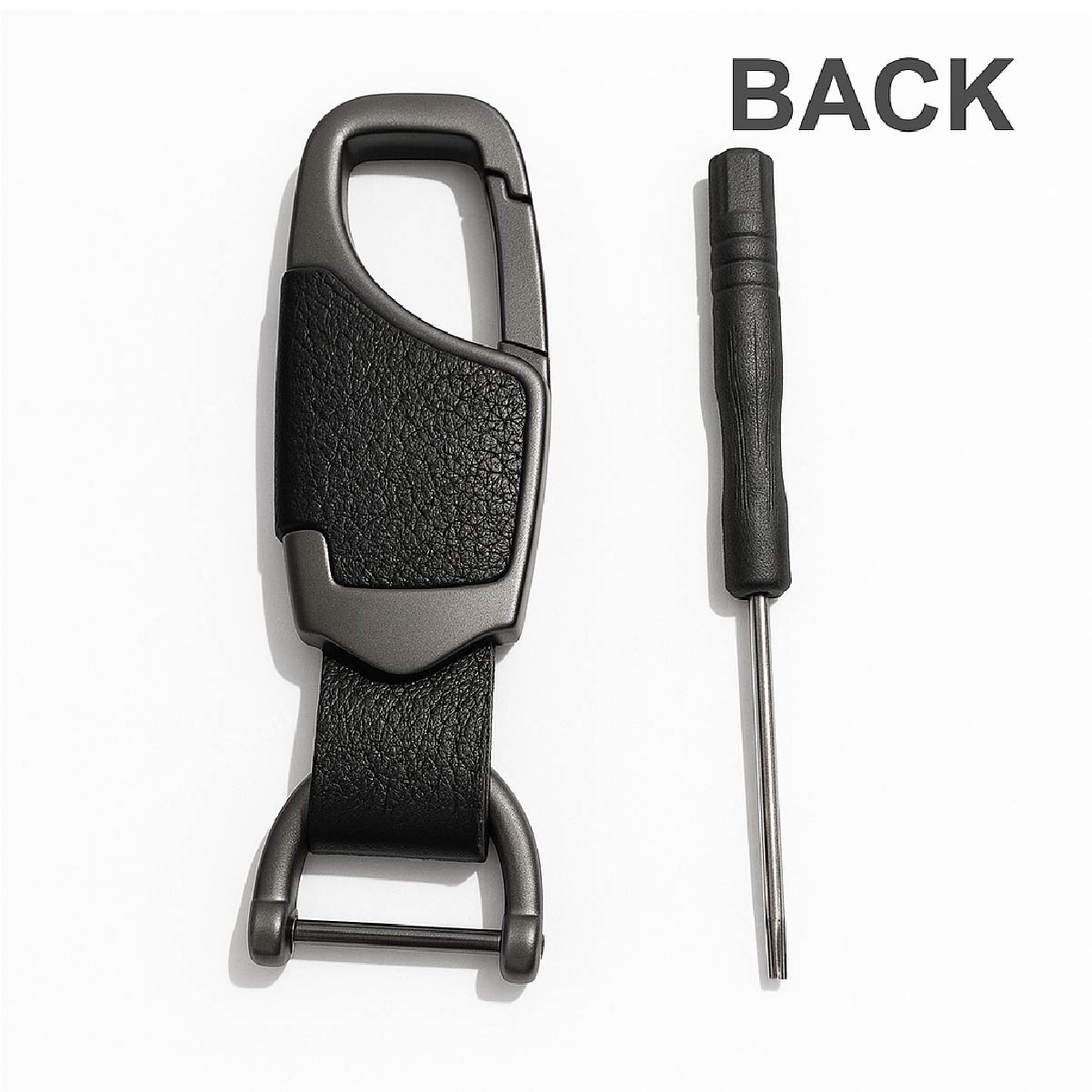 Car Logo Keyring Metal Leather image 1