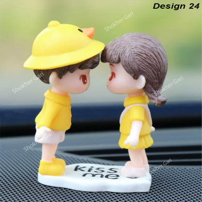 Car Dashboard Showpiece Cute Cartoon Couple Action Doll Balloon image 21