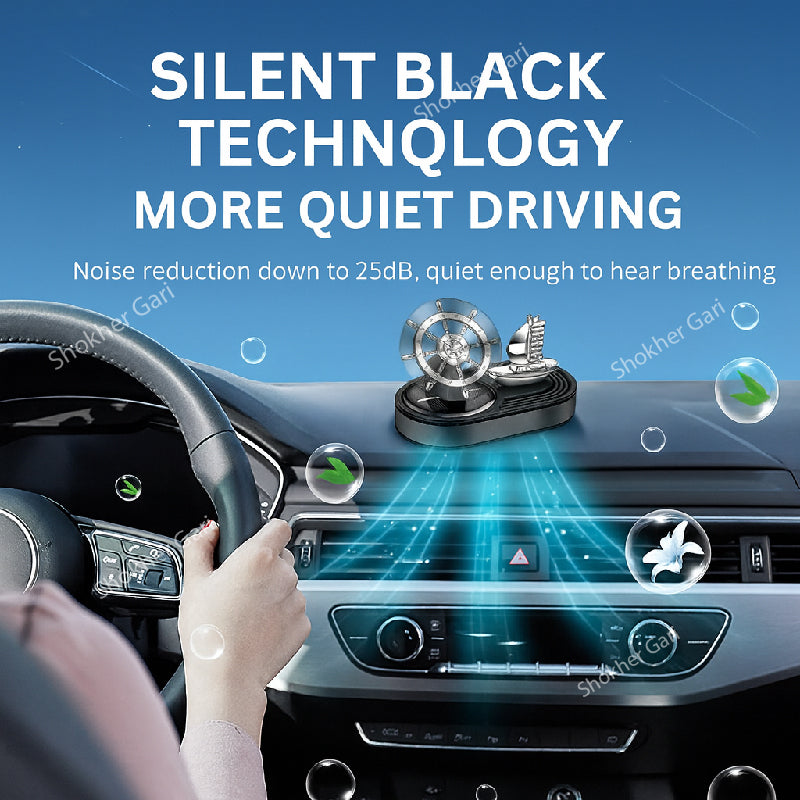 Rotating Rudder Hand Boat Car Solar Perfume image 0