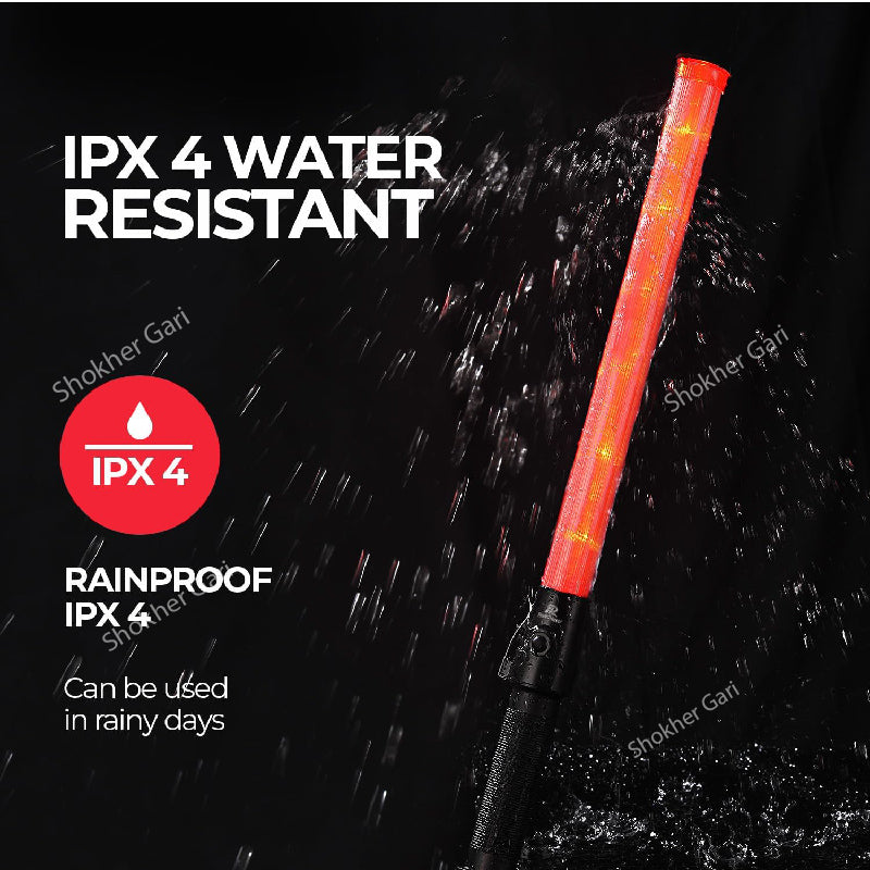 1 pcs Traffic Warning Baton With Sling LED Flashlight image 3