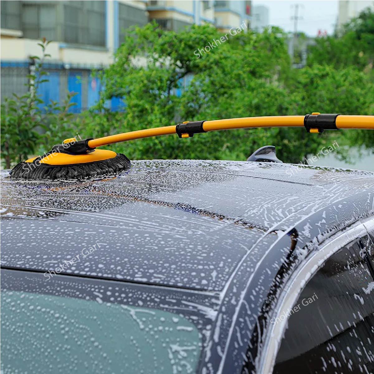 Car Cleaning &amp; Wash Brush with Long Handle image 3