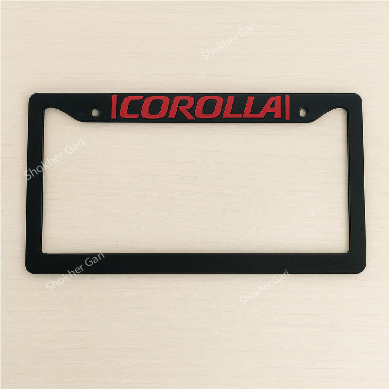 2 Pcs Number Plate Casing Plastic - Corolla image