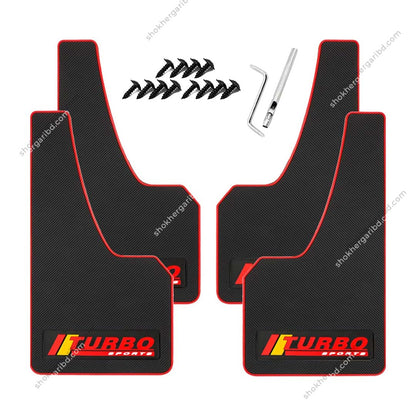 Universal Rubber Fit Soft Mudguard New Version 4 Pices – 1 Set image 5
