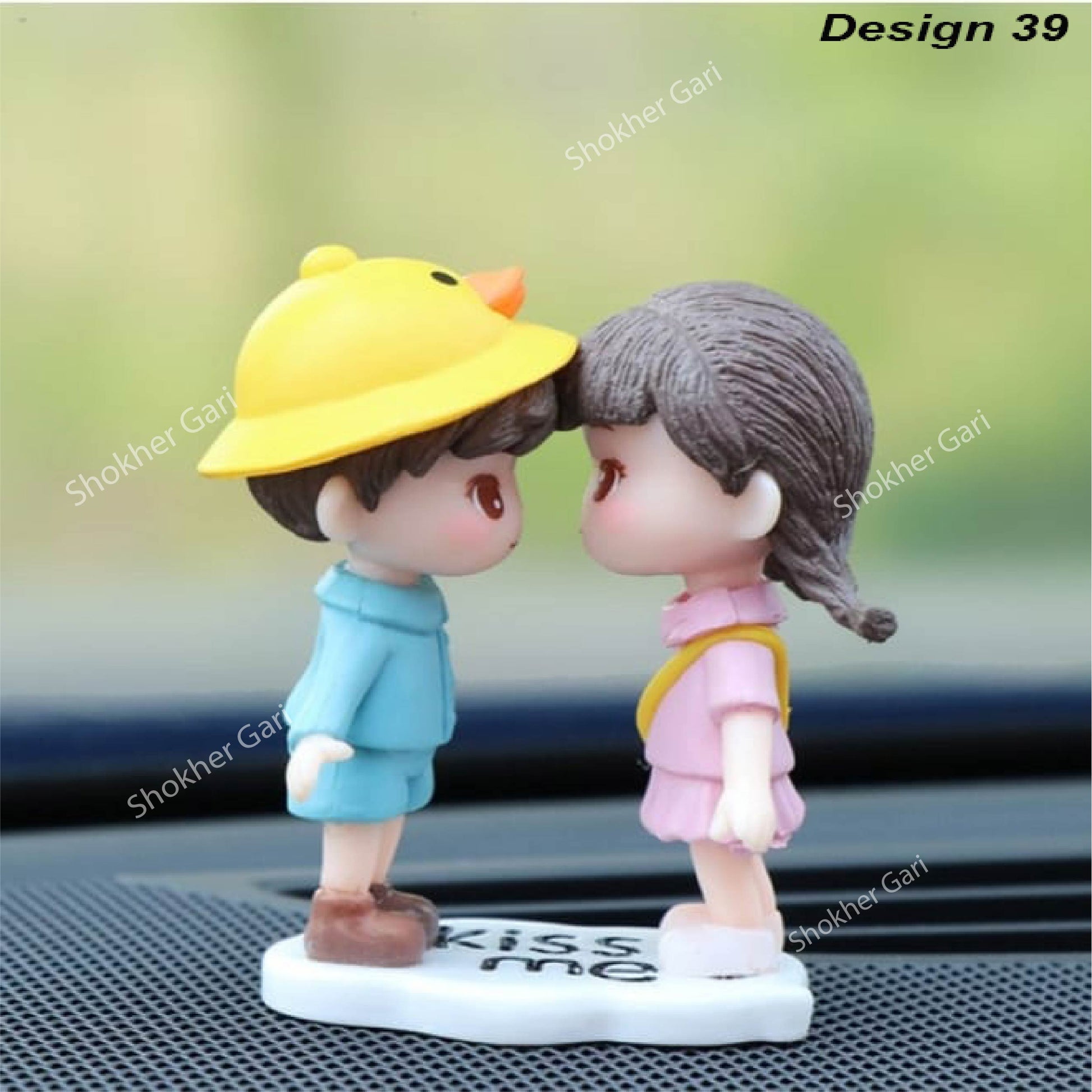 Car Dashboard Showpiece Cute Cartoon Couple Action Doll Balloon - 39 image