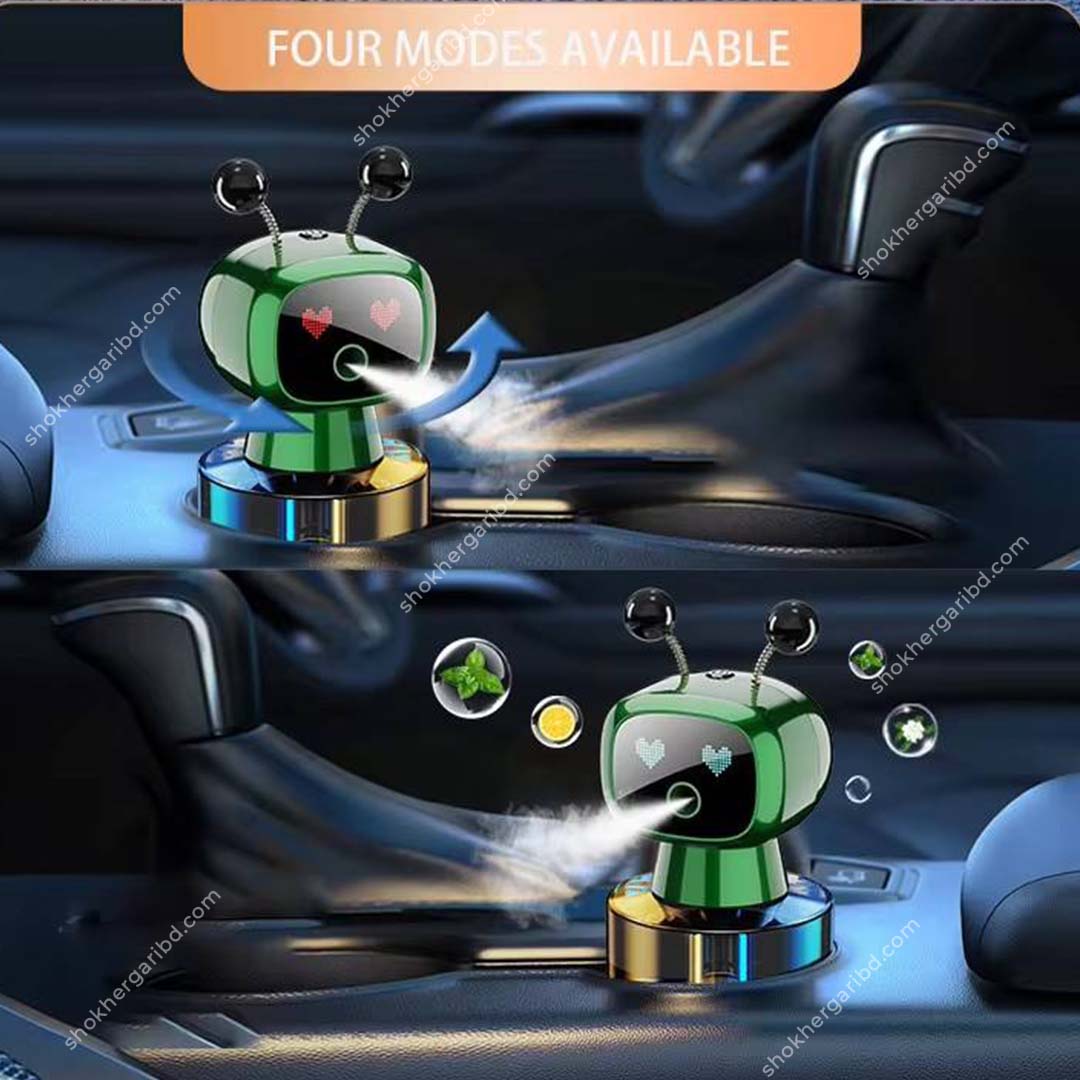 Robot Shaped Automatic Spray Car Perfume Car Fragrance Smart Spray image 8