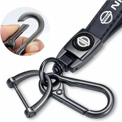 Luxury PU Leather Car Keyring image 2