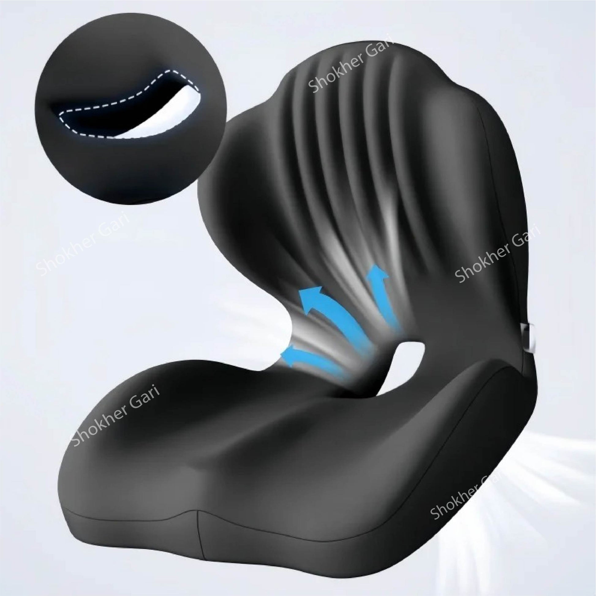 Memory Cotton Cushion Waist &amp; Under Seat image 1