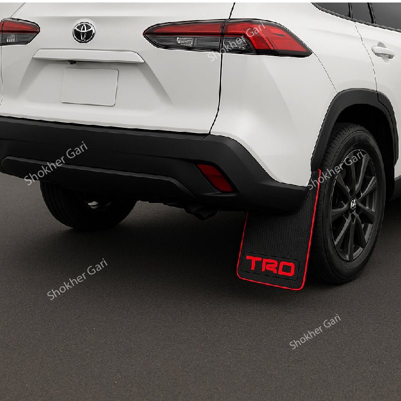 Universal Rubber Fit Soft Mudguard New Version 4 Pices – 1 Set - TRD image