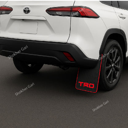 Universal Rubber Fit Soft Mudguard New Version 4 Pices – 1 Set - TRD image