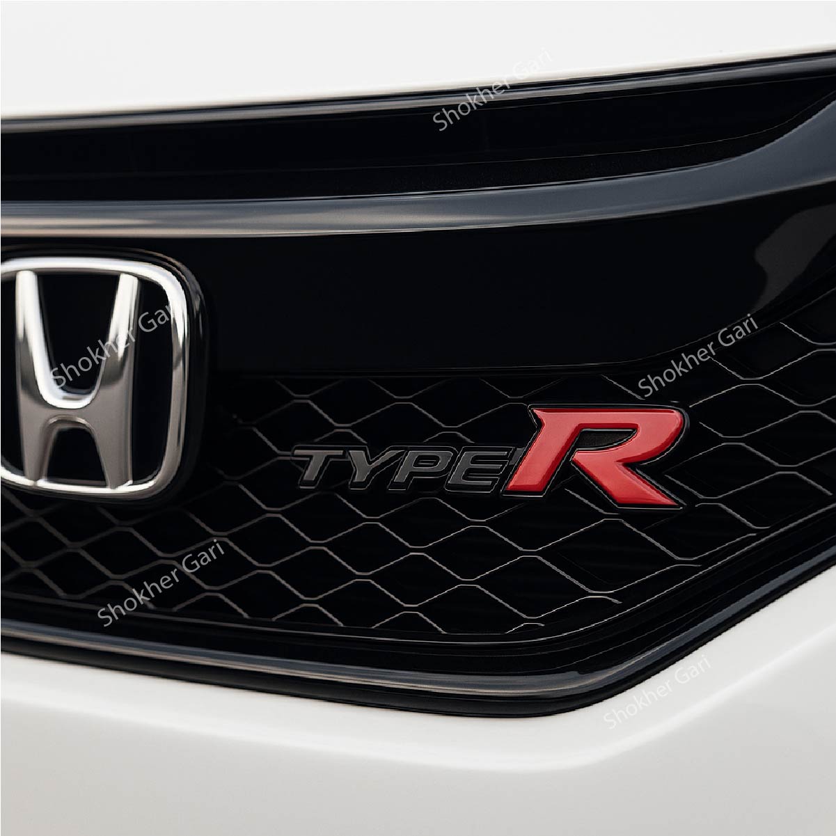 TypeR 3D Metal Car Emblem Sticker Front Grille sleek image 2