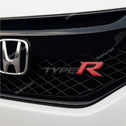 TypeR 3D Metal Car Emblem Sticker Front Grille sleek image 2