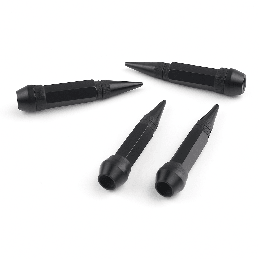 Car Nozzle Tire Valve Cap Aluminum Alloy 4pcs set