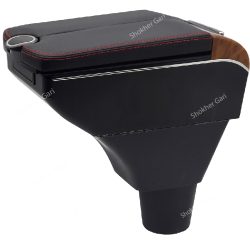 Car Universal Armrest Box Double Doors Open USB (3 colours)
