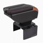 Car Universal Armrest Box Double Doors Open USB Console Box(3 colours)