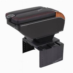 Car Universal Armrest Box Double Doors Open USB Console Box(3 colours)