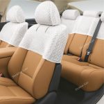 M/Y CAR HALF SEAT COVER LACE  4pieces Set