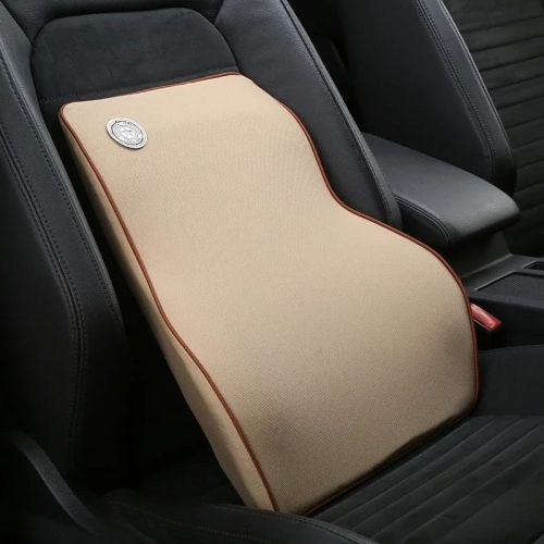 Lumbar Support Pillow Bundle -Car Neck & Back Support Pillow Combo for Comfortable  Drive - 1piece Neck Pillow and 1 Piece Back Support- Memory Foam - Image 2