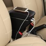 Armrest USB Storage Box-Space-Saving Armrest USB console box