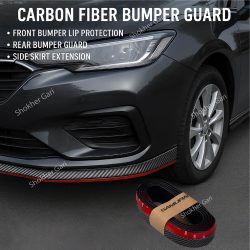 Carbon Fiber Bumper Lip Deflector- Universal Carbon Fiber Bumper Guard- 2.5 m