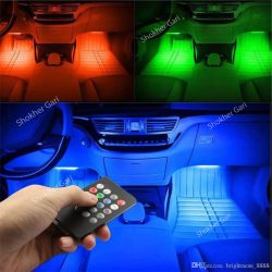 Car Interior RGB Music Light / Atmosphere Lights – 4pcs Multi-Color Music Sync