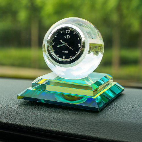 Crystal Clock Perfume with Secure Grip- Blue Colour 1 - Image 1