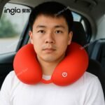 Portable Relaxation Travel Pillow-vibrating Neck Massage Pillow-Battery System Pillow 4 colours