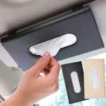 Sun visor tissue box