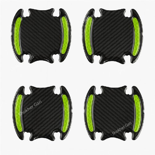 Reflective Door Handle Guard Sticker for Car Door 4 Pieces Set - Image 2