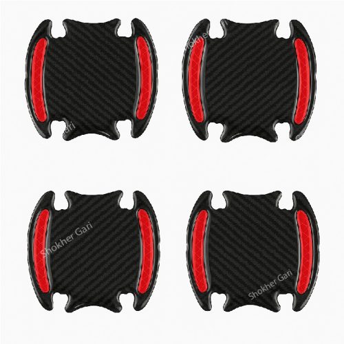 Reflective Door Handle Guard Sticker for Car Door 4 Pieces Set - Image 7
