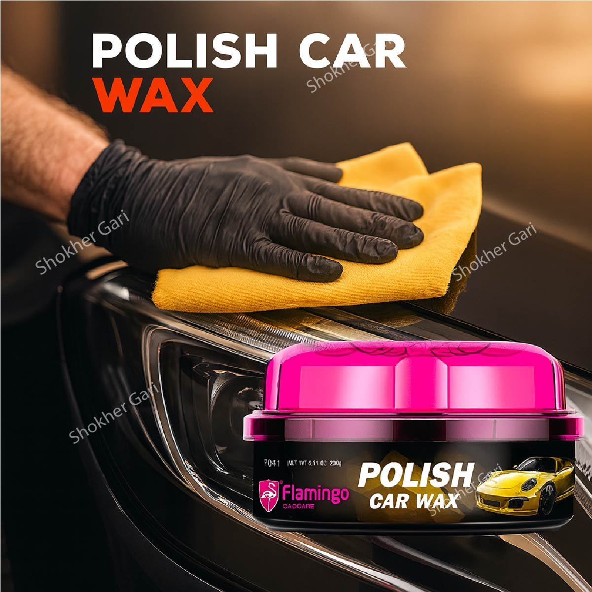 SG137 Flamingo - Polish Wax for Cars 230 gm 499 TK (1) Flamingo - Polish Wax for Cars 230gm - Image 1