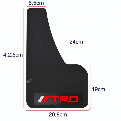 Car TRD Carbon Fiber MudGuard 4pcs Set - Image 4