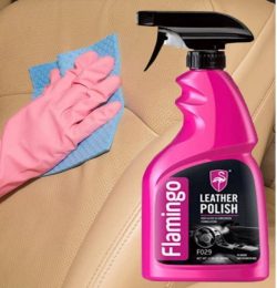 Car Flamingo Leather Polish