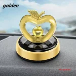 Car Air Freshener Solar Rotating Apple