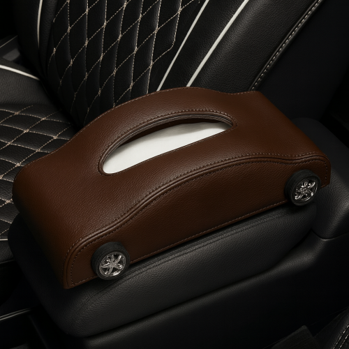 Leather Car Shape Tissue Box - Image 4