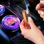 Rechargeable Solar Energy LED Car Ashtray