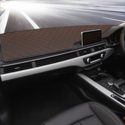 M/Y Anti Slip 5D Car Dashboard Cover Red Check