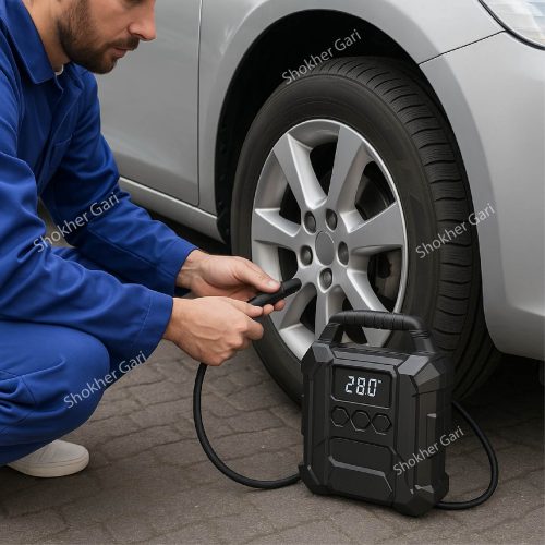 Digital Tire Inflator - Portable Air Compressor - Image 1