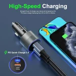 130W USB Pugan Car Fast Charger