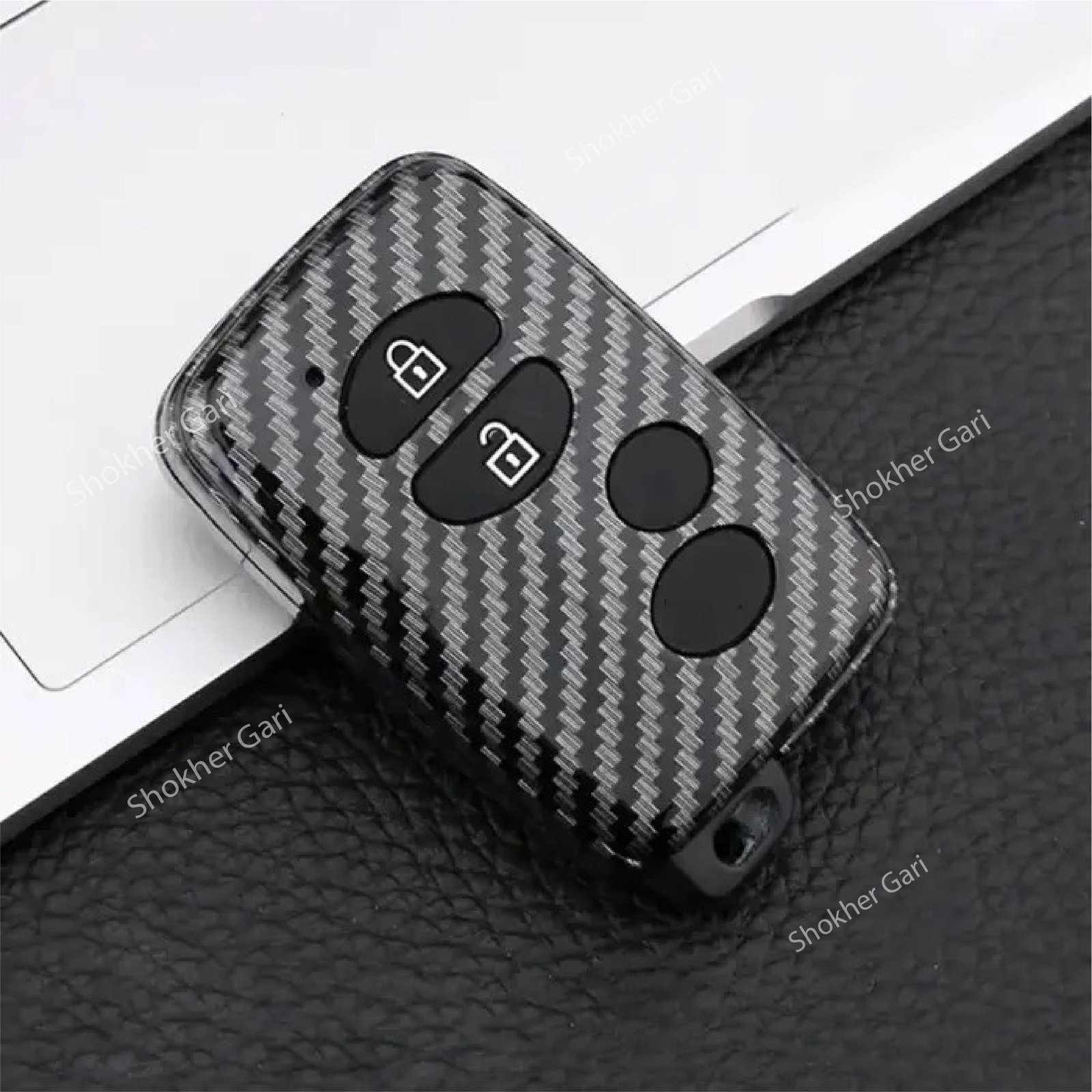 SG924 MY Carbon Fiber Remote Cover for Toyota Prado ,Fielder, Axio New 850 TK (1) M/Y Carbon Fiber Remote Cover for Toyota Prado ,Fielder, Axio New - Image 1
