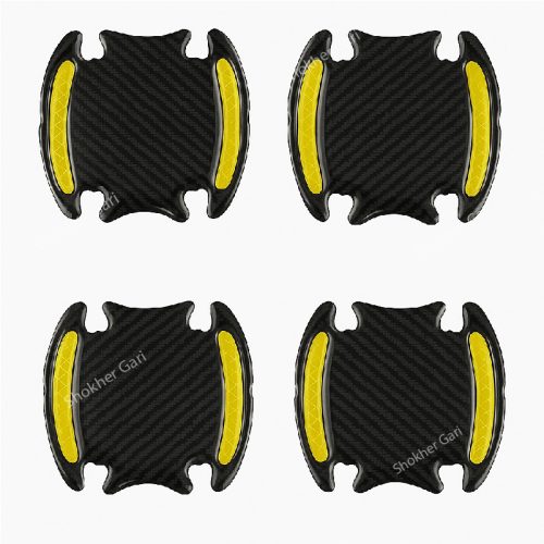 Reflective Door Handle Guard Sticker for Car Door 4 Pieces Set - Image 8
