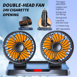 Two Head Electric Fan 360 Degree Adjustable